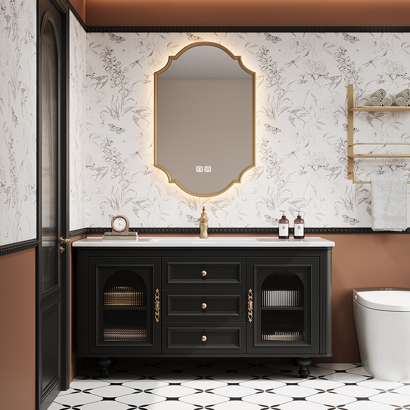 French Retro Bathroom Cabinet  - Home Bathroom Vanity Combo reseña y precio