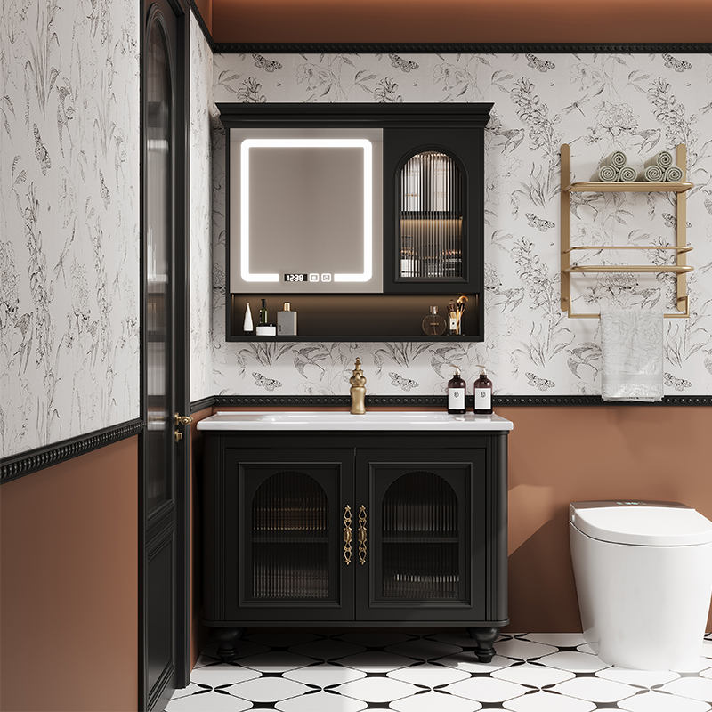 French Retro Bathroom Cabinet  - Home Bathroom Vanity Combo reseña y precio