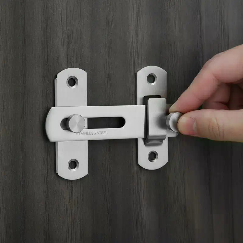 Thick Stainless Steel Door Lat - Home Hardware Bathroom Cabinets reseña y precio