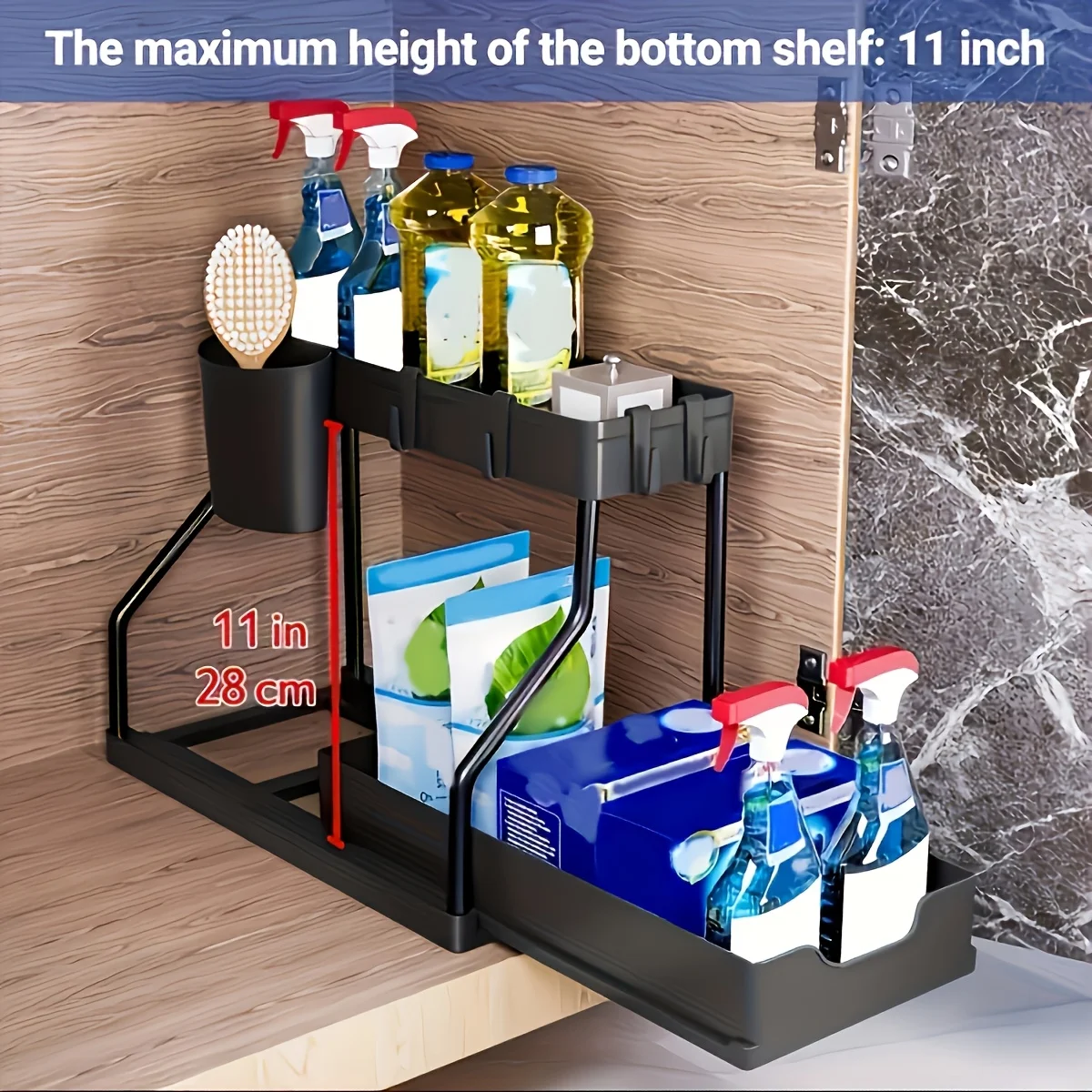 Under Sink Organizer Space Sav - Home Depot Bathroom Sink reseña y precio