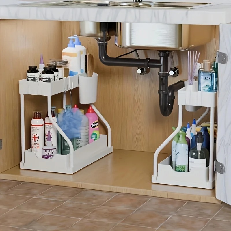 Under Sink Organizer Space Sav - Home Depot Bathroom Sink reseña y precio