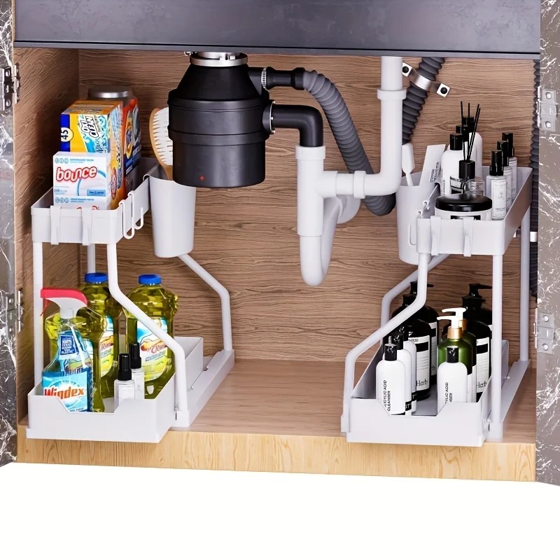 Under Sink Organizer Space Sav - Home Depot Bathroom Sink reseña y precio