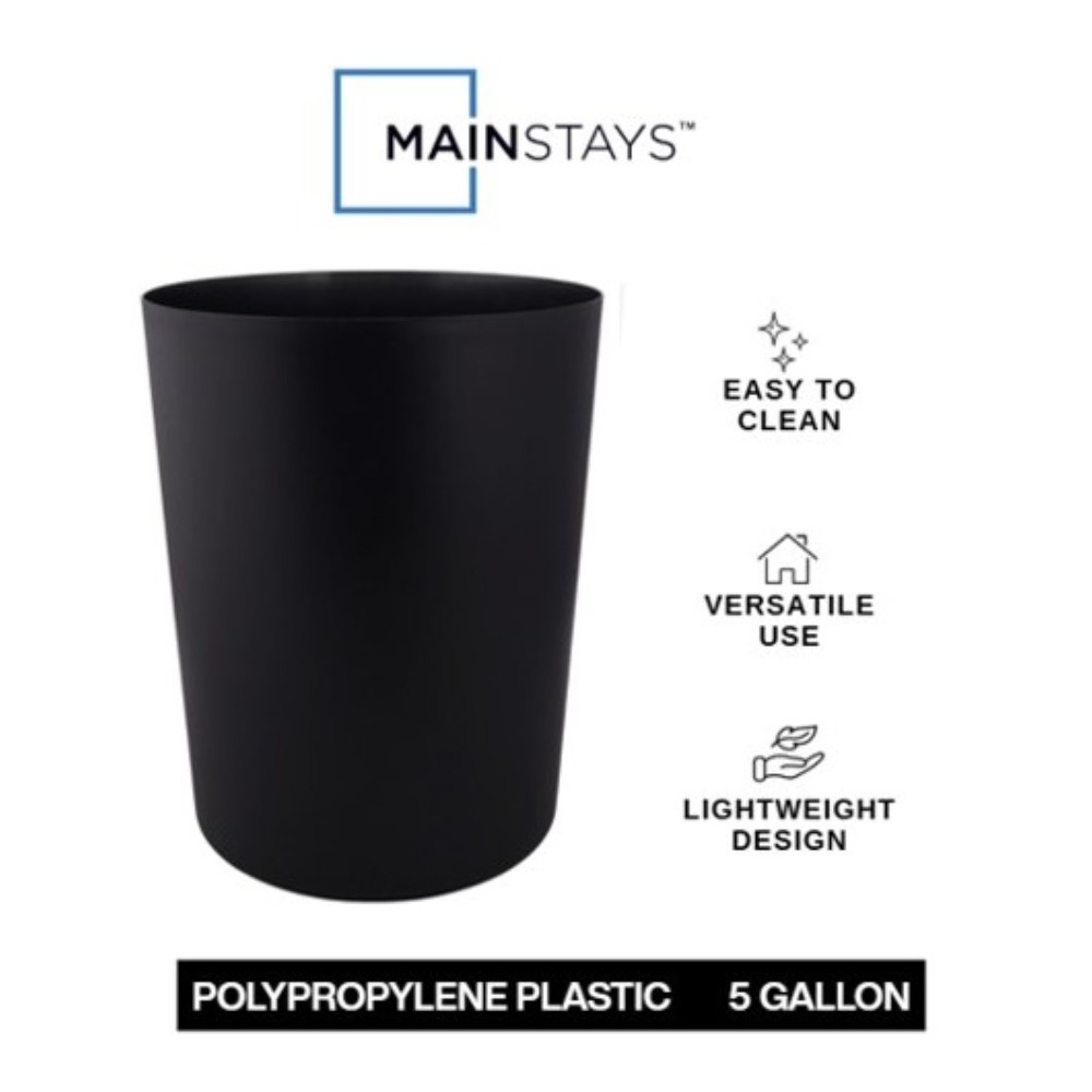 5 Gallon Black Matte Plastic T - Home Bathroom Cleaning Solution reseña y precio