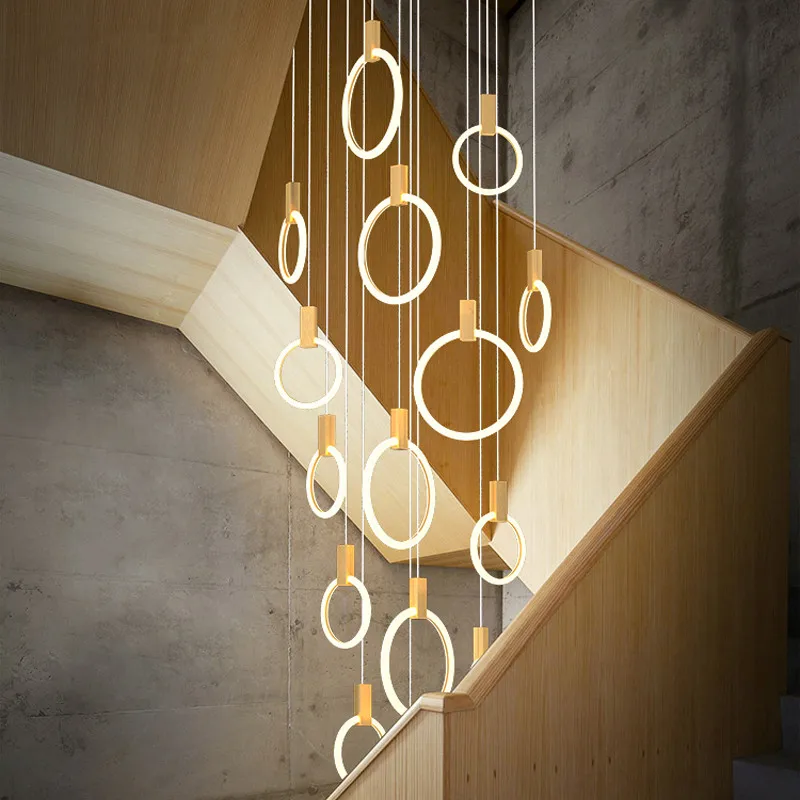Modern LED Stair Chandelier Ho - Home Of The Year Bathroom reseña y precio