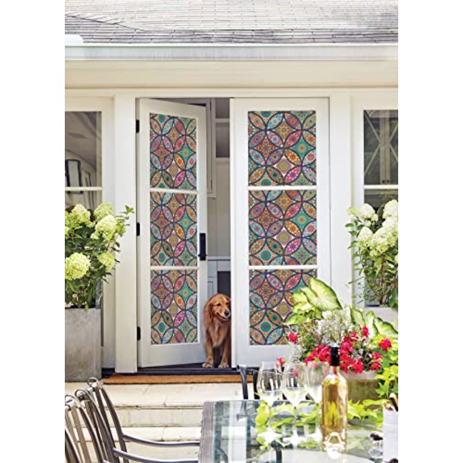 Stained Glass Window Film Priv - Home Bathroom Window Tint reseña y precio