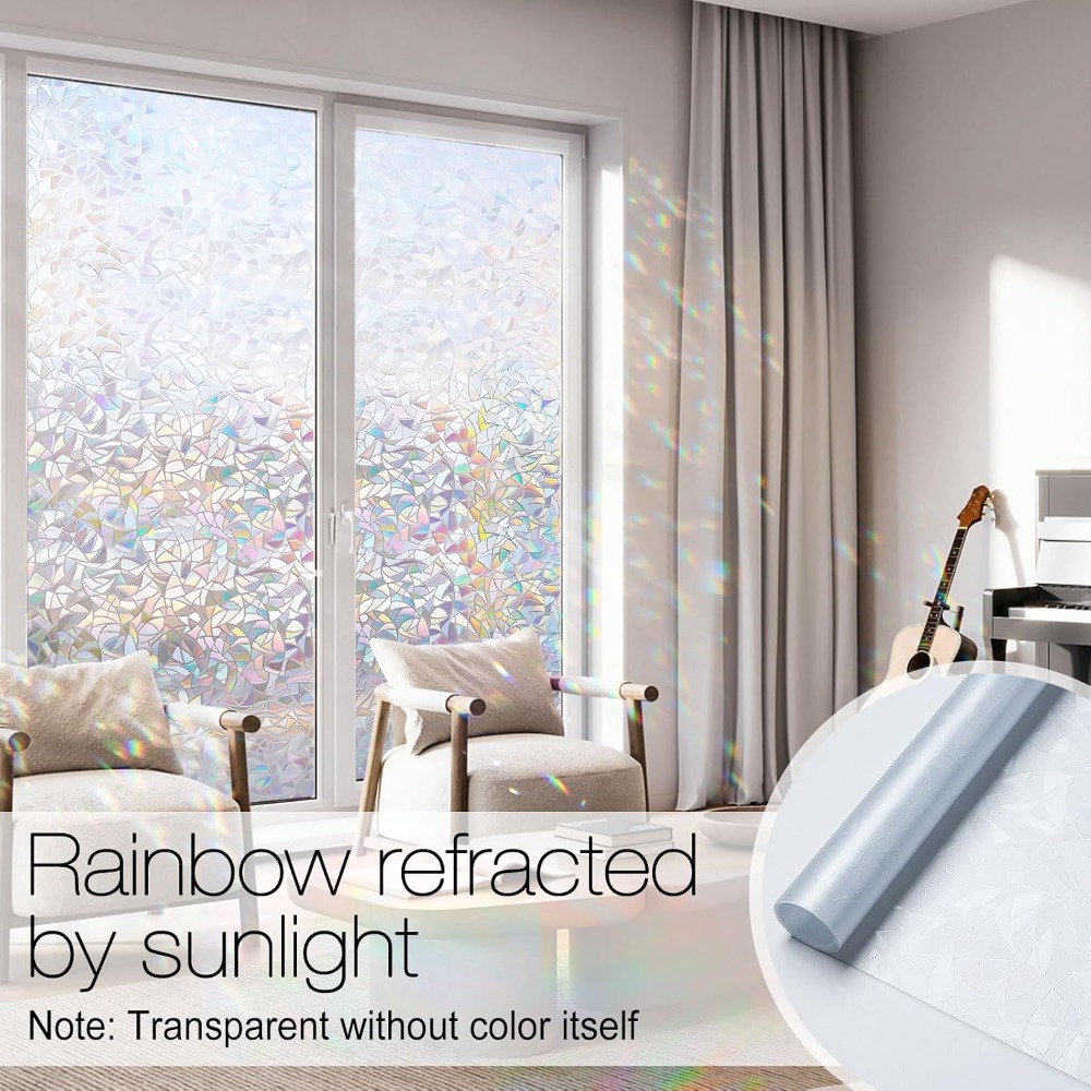 Static Window Privacy Film Dec - Home Bathroom Window Tint reseña y precio