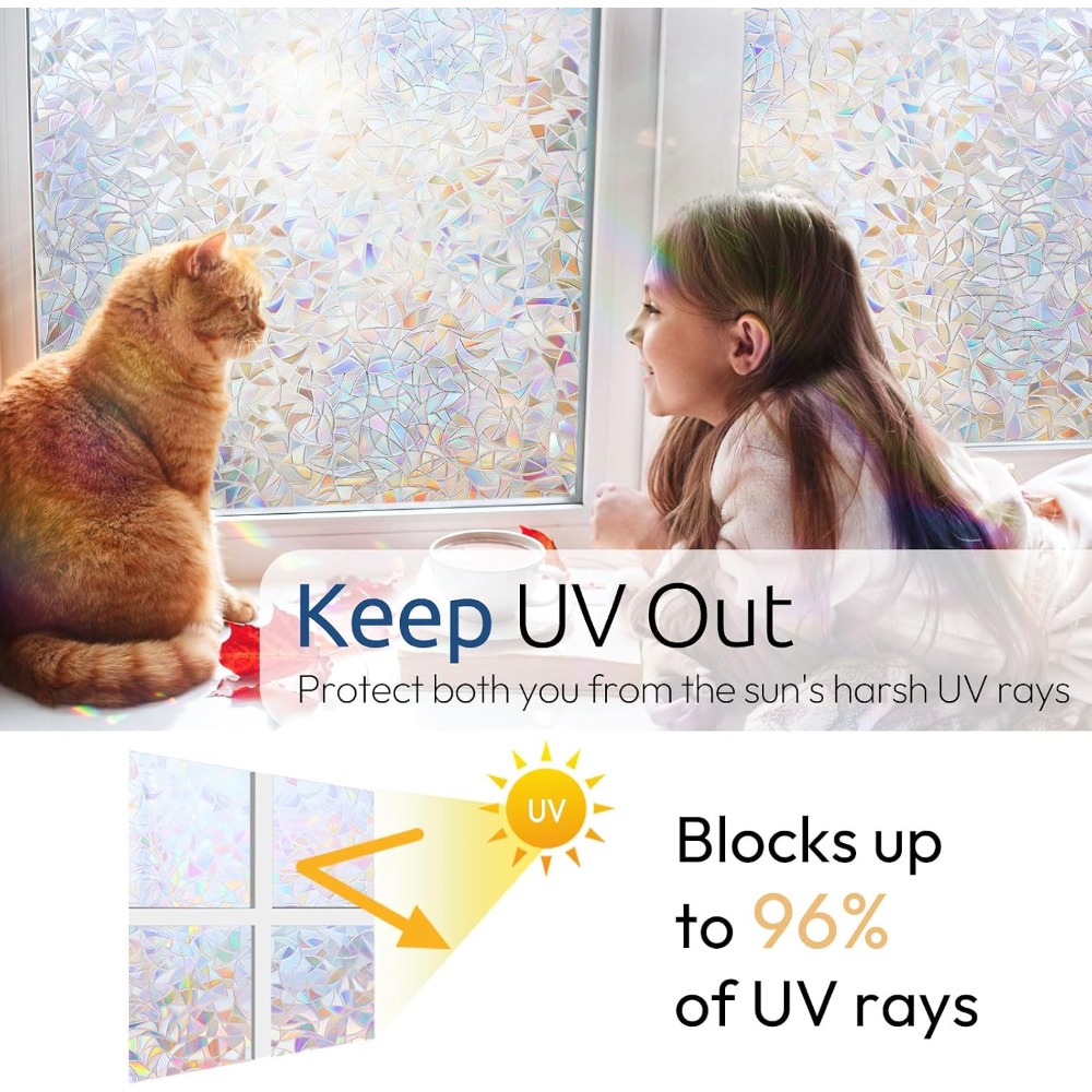 Static Window Privacy Film Dec - Home Bathroom Window Tint reseña y precio