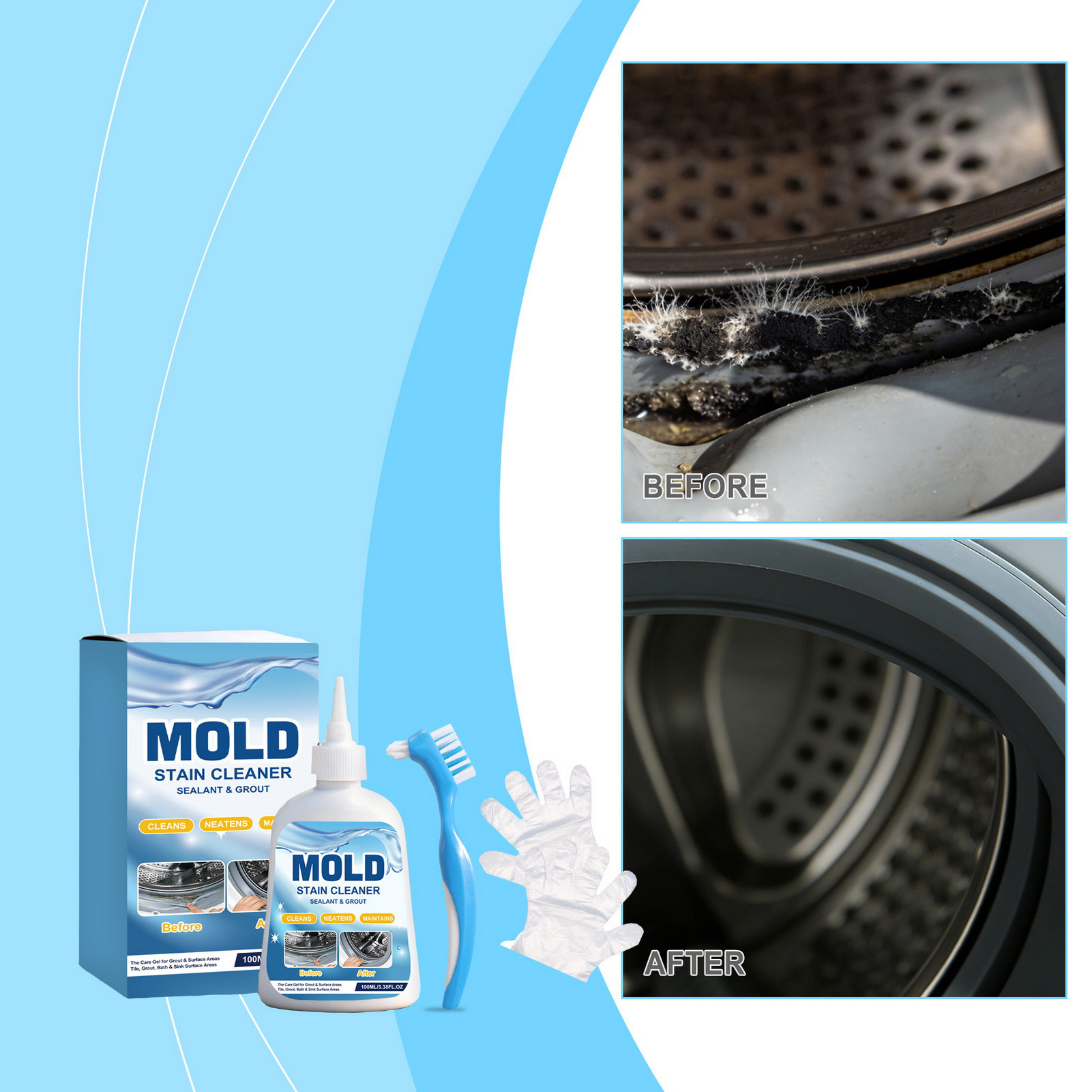 Mold Removing Gel For Bathroom - Home Bathroom Cleaning Solution reseña y precio