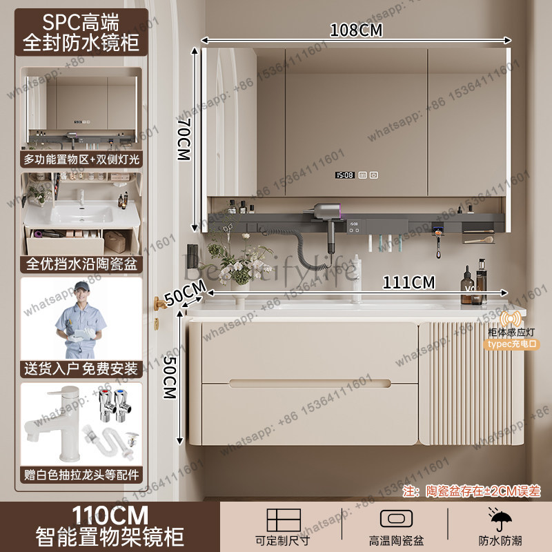 LJYLuxury Modern Bathroom Cabi - Home Bathroom Vanity Combo reseña y precio