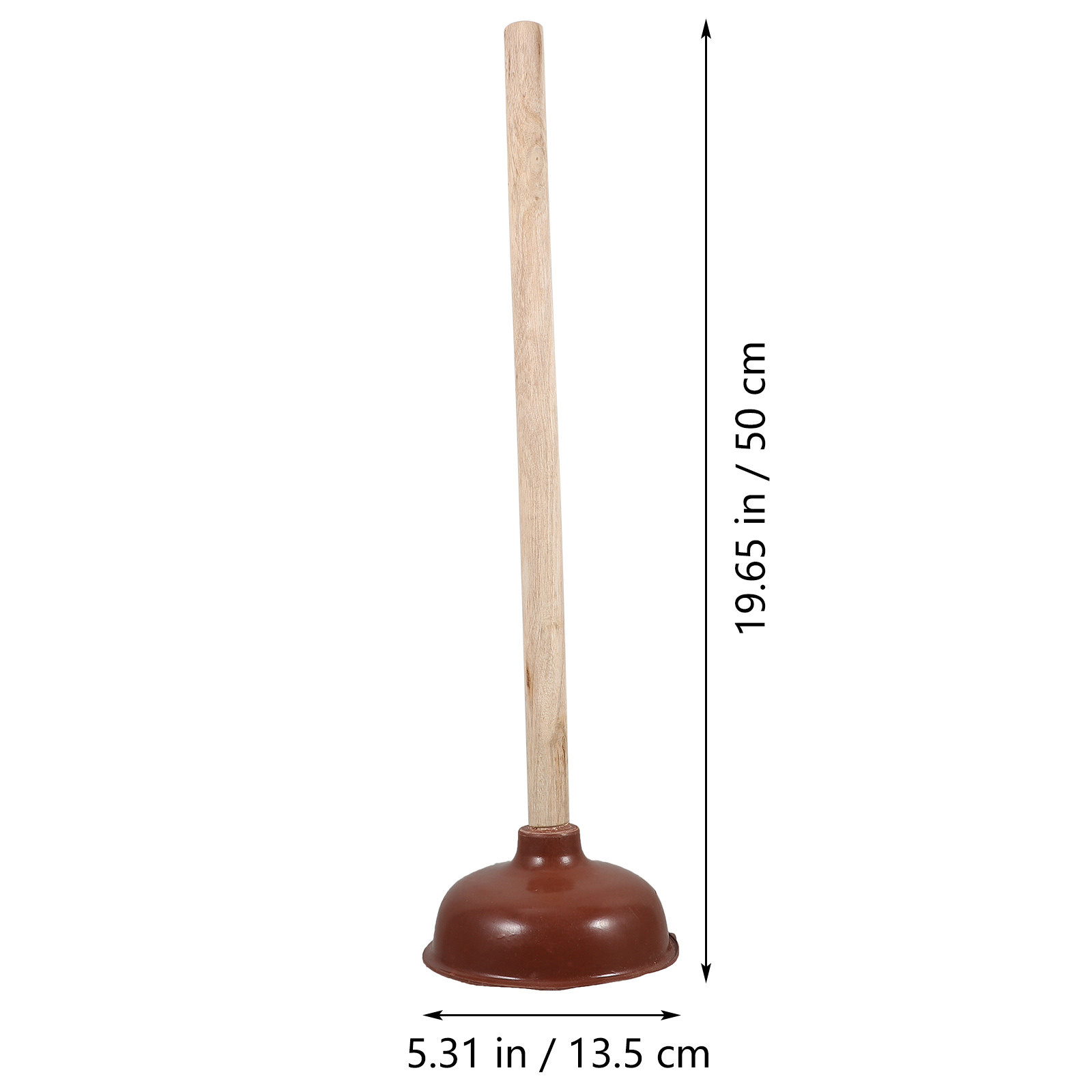 Wooden Rubber Toilet Plunger C - Home Bathroom Supplies reseña y precio