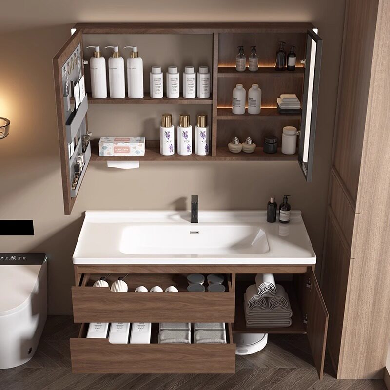 Wooden Modern Bathroom Cabinet - Home Bathroom Partition Wall reseña y precio