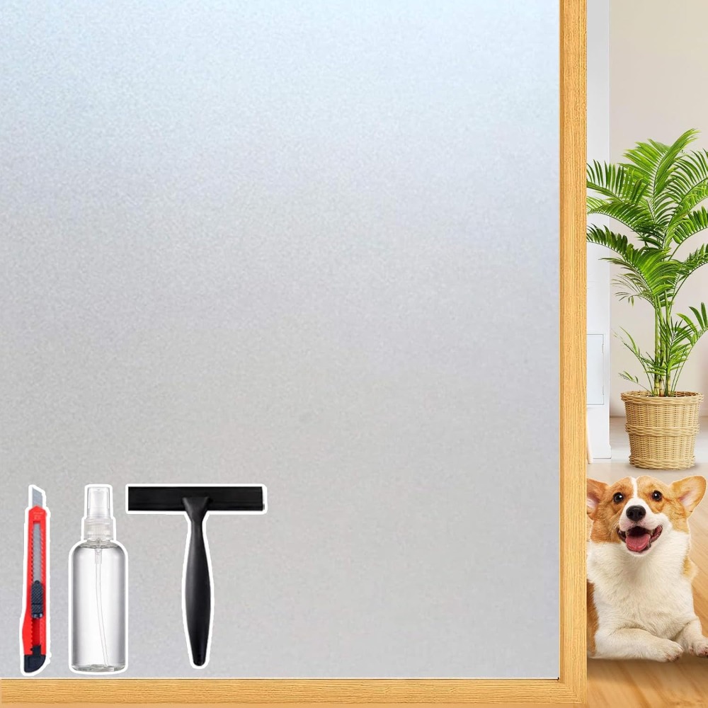 Frosted Glass Window Privacy F - Home Bathroom Window Tint reseña y precio