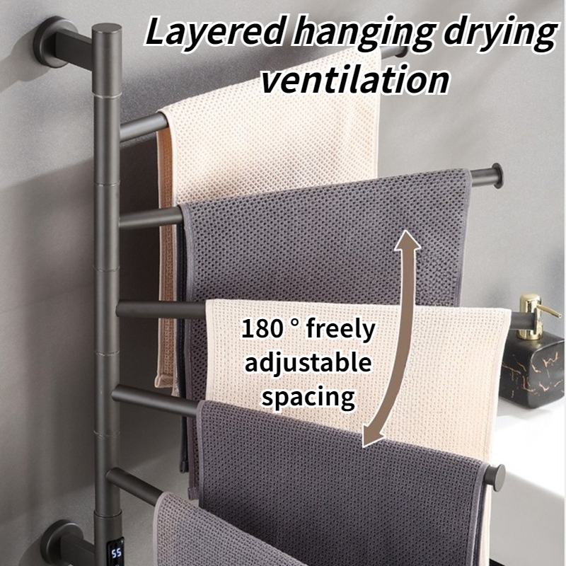 Electric Heated Towel Rail Rot - Home Bathroom Supplies reseña y precio