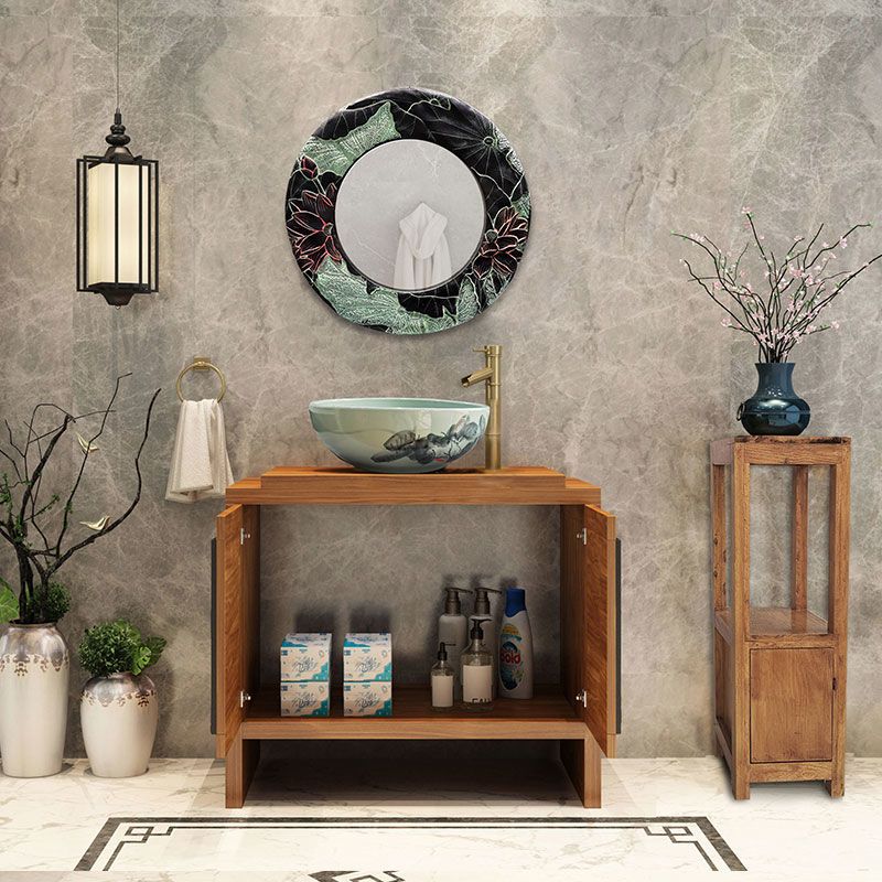 Modern Vintage Chinese Bathroo - Home Bathroom Vanity Combo reseña y precio