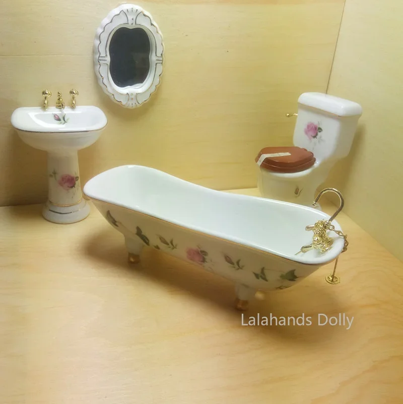 4pcs/set Dollhouse Mini Creati - Home Bathroom Supplies reseña y precio