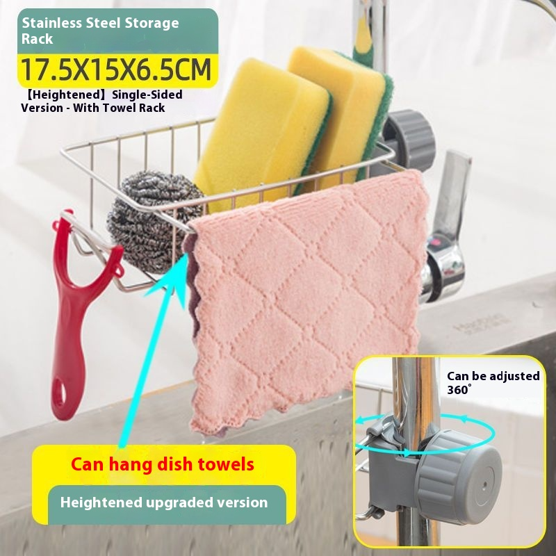 Stainless Steel Faucet Shelf O - Home Depot Bathroom Sink reseña y precio