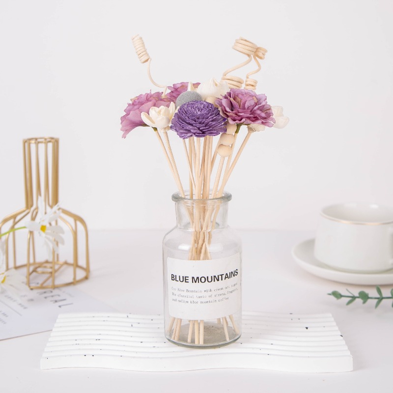 Rattan Sticks and Sola Flowers - Home One Bathroom Accessories reseña y precio